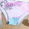 2025 European & American Fashion Girls' Three-Piece Swimsuit Set: Printed Bikini Swimwear