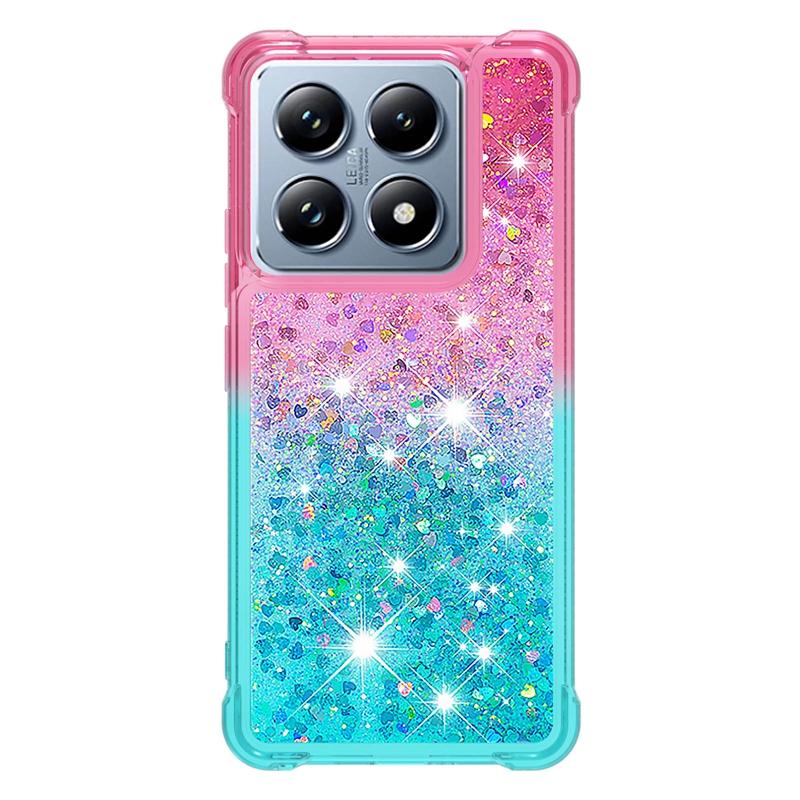 Coque 14T Pro sur Pour Fundas Xiaomi 14T Pro Coque Paillettes Bling Dynamique Liquide Pour Xiomi Xiaomi14T 14TPro Étuis de Téléphone Fundas