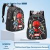 Spider-Man Large Capacity Multi-Layer Student Backpack for Grades 4-6 with Widened Shoulder Straps – Stylish and Practical for Boys.