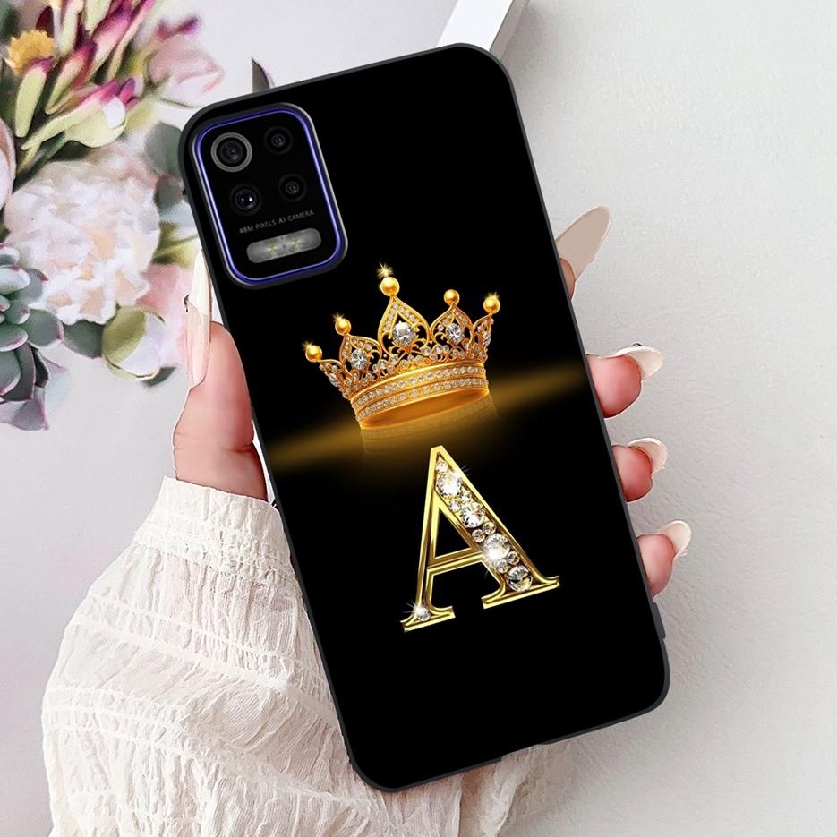 Pro pouzdro LG K52 2020 LM-K520 Nové Módní Korunní Písmena Kryt Měkký Silikonový Kryt na Telefon Pro LG K62 LM-K525 K 52 LGK52 LGK62 Fundas