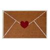 Valentine Outdoor Rug Wear-Resistant Artificial Linen Dust Removal Mat Household Entrance Front Door Rug for Indoor/Outdoor Use