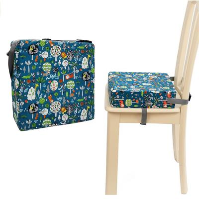 Toddler Booster Seat for Dining Table Dining Chair Heightening Cushion Highchair Booster Washable Thick Chair Seat Pad with Safety Buckle Straps