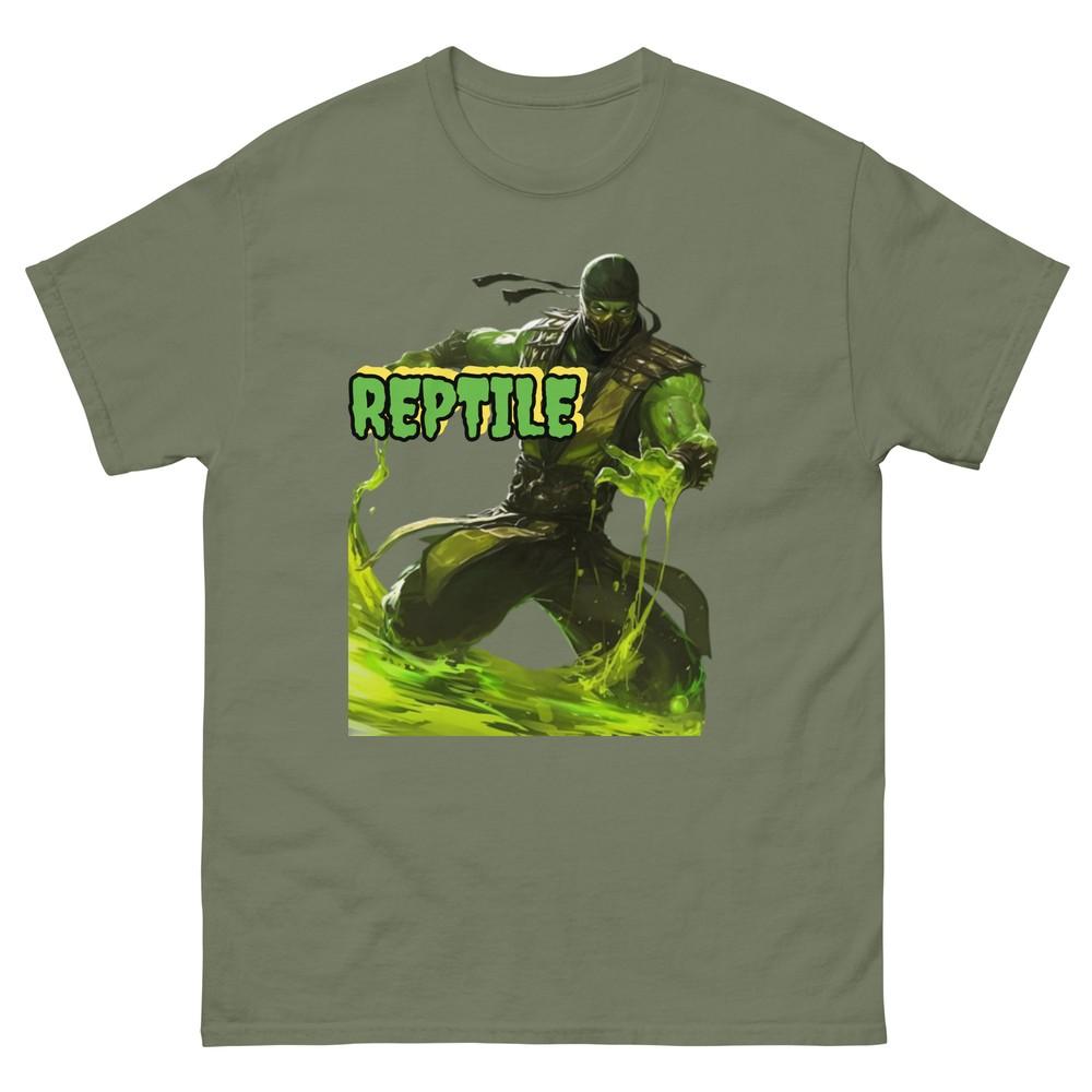 

Reptile Mortal Kombat Tee, Gamer Shirts, Video Game Character MK Reptile Tshirt XL