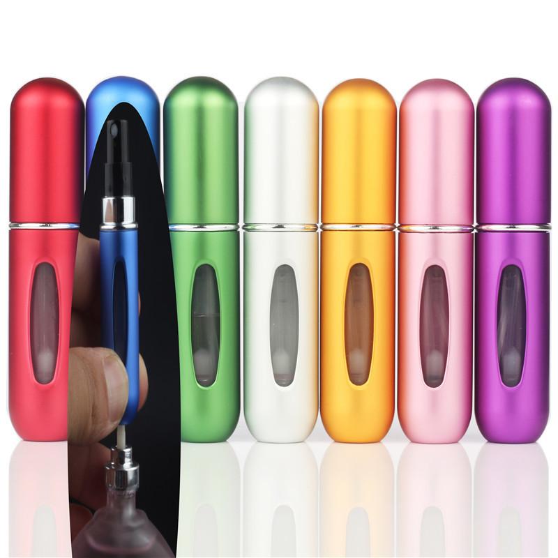 Ultra Light Mini Scrub Portable Cosmetic Storage Box with Perfume Refill Bottle for Travel Accessories
