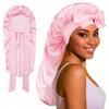 Silk Sleep Bonnets For Women, 1PC Satin Night Cap Soft Elastic Band Silk Bonnets For Sleeping Silk Bonnet Satin Bonnet