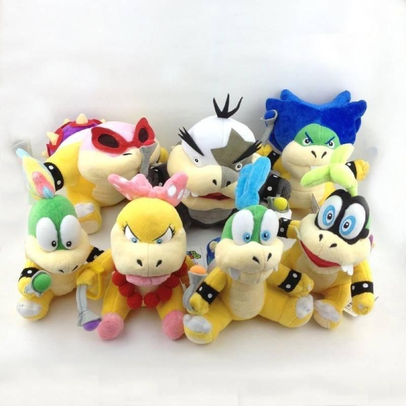 Adorable Koopalings Super Mario Bros 7" Koopa Plush Toy Ideal Kids Gift Usa Seller