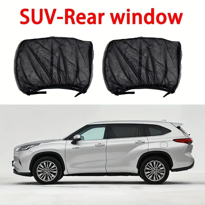 2PCS Autofenster Sonnenschutz Abdeckung Sonnenschutz UV-Schutz Auto vorne hinten schwarz Fenster Vorhang Sommer Auto Zubehör