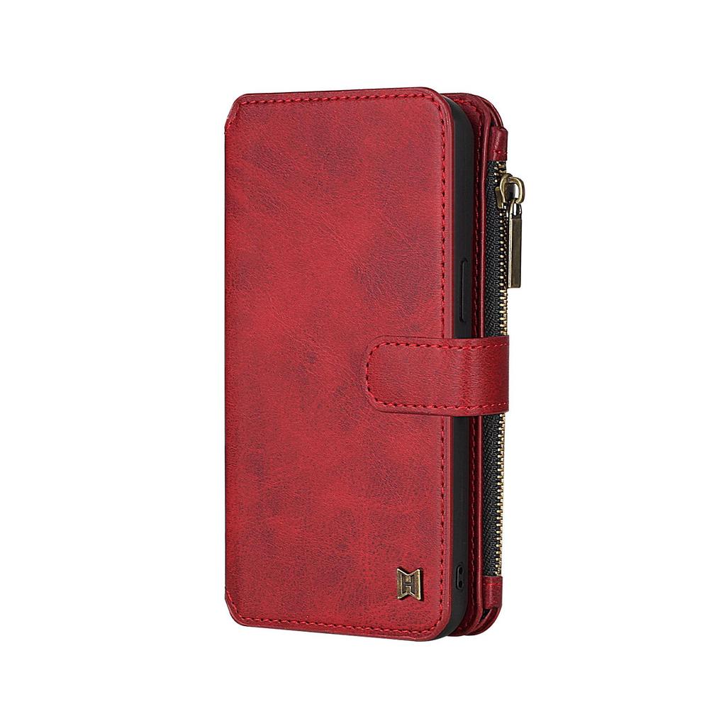 iPhone 16 Pro Multifunction Wallet Leather Case with Detachable Magnetic Cover