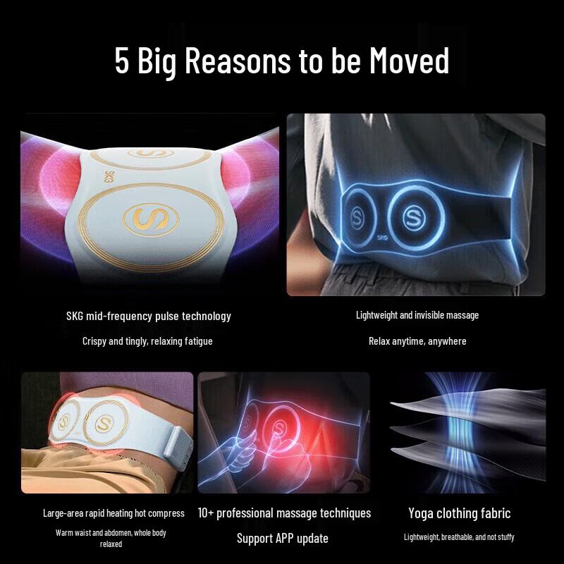

SKG W7 Wireless Smart Waist Massager with Heat and Kneading