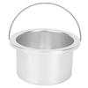 4.13in Wax Heat Machine Replacement Pot Aluminium Alloy Heating Quickly Evenly Wax Warmer Inner Pot Silver