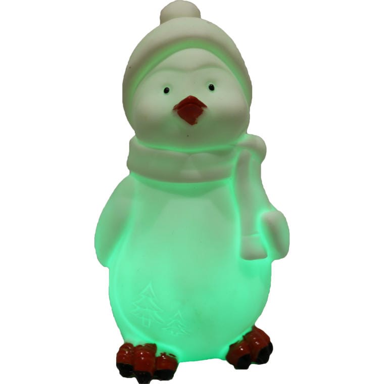 12.5 cm LED Illuminated Penguin with Color-Changing Light