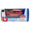 Bburago Skala Nissan Czerwony Odlewany Model Wykończony RE 1/43 Samochód Juke-R, Produkt, 18-30136