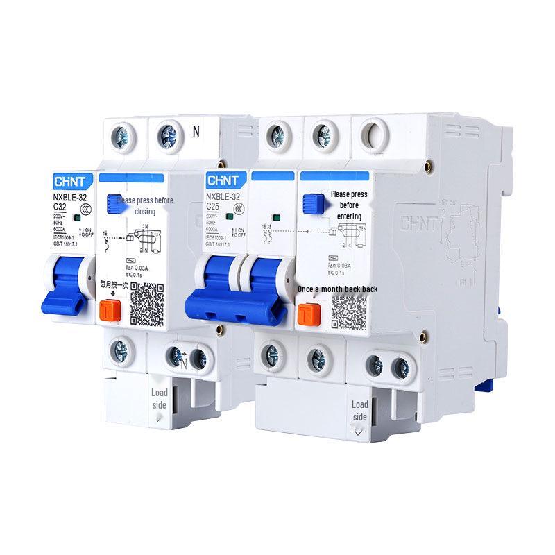 Chint Leakage Protector Circuit Breaker: 2P, 1P3P+N, 4P with Leakage Protection (32A, 20A, 40A, 63A) Air Switch