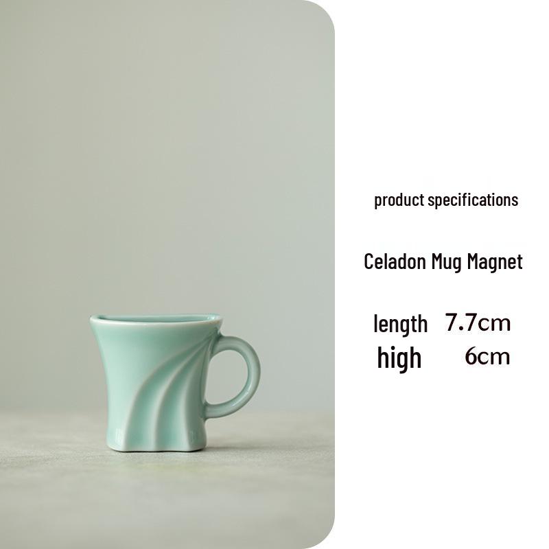 3D Ceramic Gaiwan Teapot Magnet - Creative Tea Ceremony Souvenir