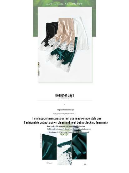 Women's Summer 2022 French Acetate Midi Skirt with Embroidered Lace and Slit Hem