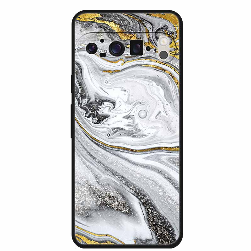 For Google Pixel 10 Pro Case Vivid Graceful Premium Marble TPU Soft Silicone Phone Cases Impact Chic Mineral-Finish Para Cover