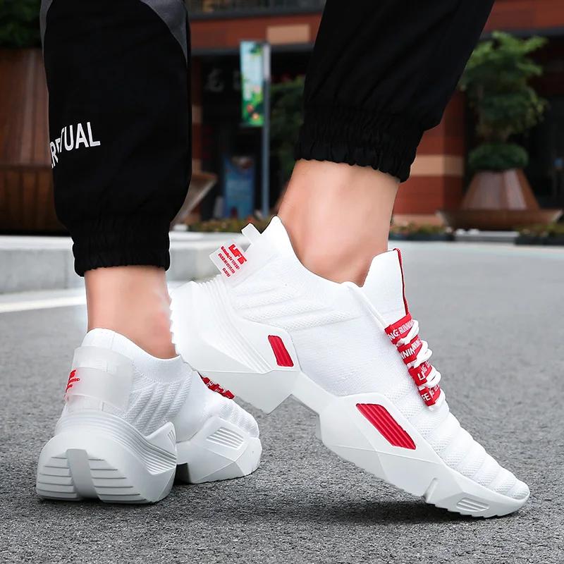 Breathable Chunky Mens Sneakers Large Size Sports Platform Men Shoes Man High Quality Slip-On Summer Shoes for Men