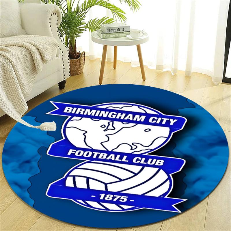Personalized birmingham city f.c. Round Chair Office Rug - Perfect for Mat, Office Chair & More - Ideal Gift for Birthdays and Holidays