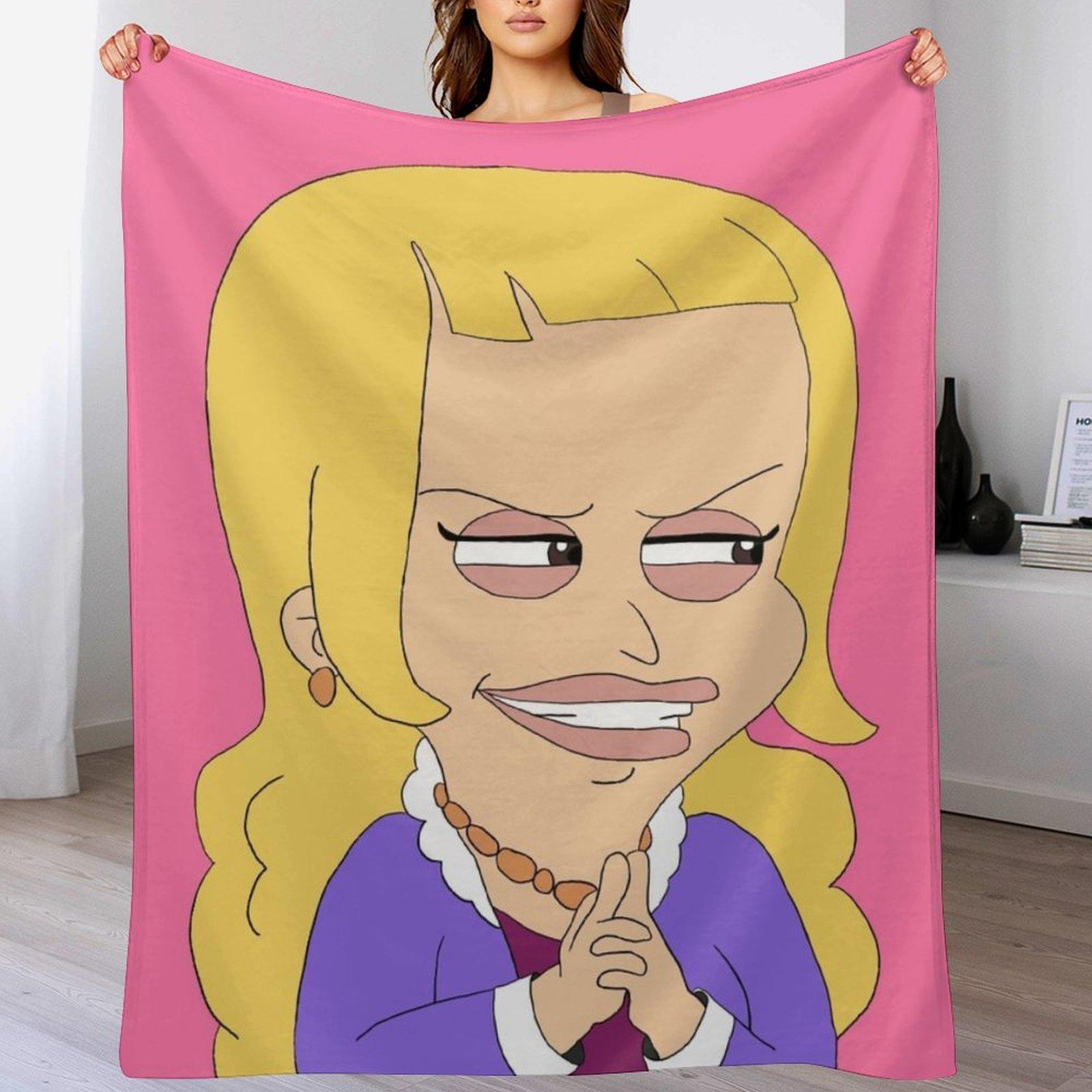 Lola Ugfuglio Skumpy Throw Blanket Luxurious Soft Blanket Holiday Gift for Family 75X95CM