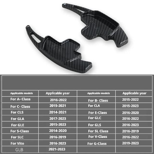 For Mercedes Benz A B C E S-Class CLA CLS SLC GLE GLB Auto Steering Wheel Shift Paddle Car Shift Equipment Semi Automatic Clutch