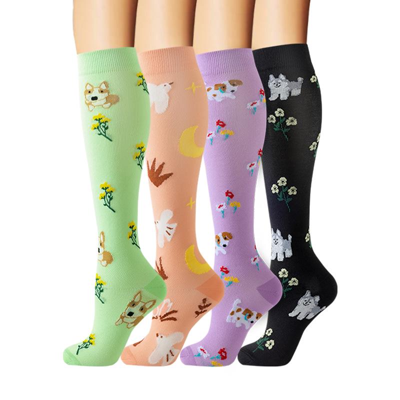 Cross-border Over-the-Knee Compression Yoga & Sport Socks Set