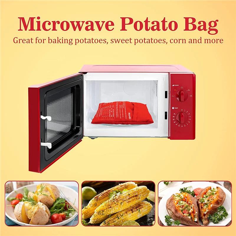 1/3pcs Microwave Potato Bag Reusable Express Microwave Potato Cooker Bag Baked Potato Cooker Microwave Oven Potato Storage Bag