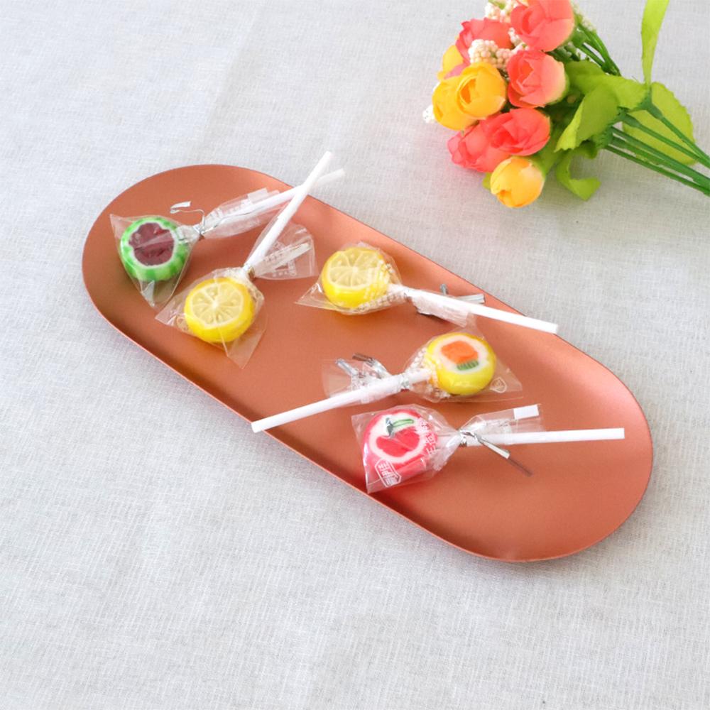 Ablagefach aus Edelstahl im koreanischen Stil, Dessertteller, Nuss-, Obst-, Kuchen- und Teetablett, Desktop-Kosmetik- und Schmucktablett