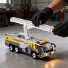 Modèle de camion de pompiers en alliage pour enfants avec lumières clignotantes et contrôle par force