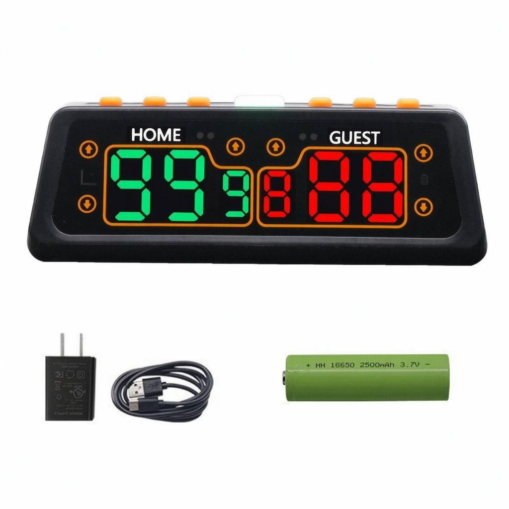 Score Counter with SixDigit Display | Rechargeable, Compact Body, LED Counter, for Tabletop