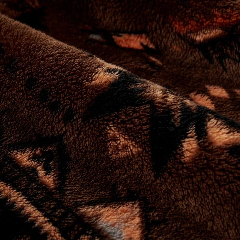 Plush Printed Sofa Cushion Autumn and Winter Thickened Warm Sofa Cover Blanket Towel Modern Simple Sofa Cover Cushion