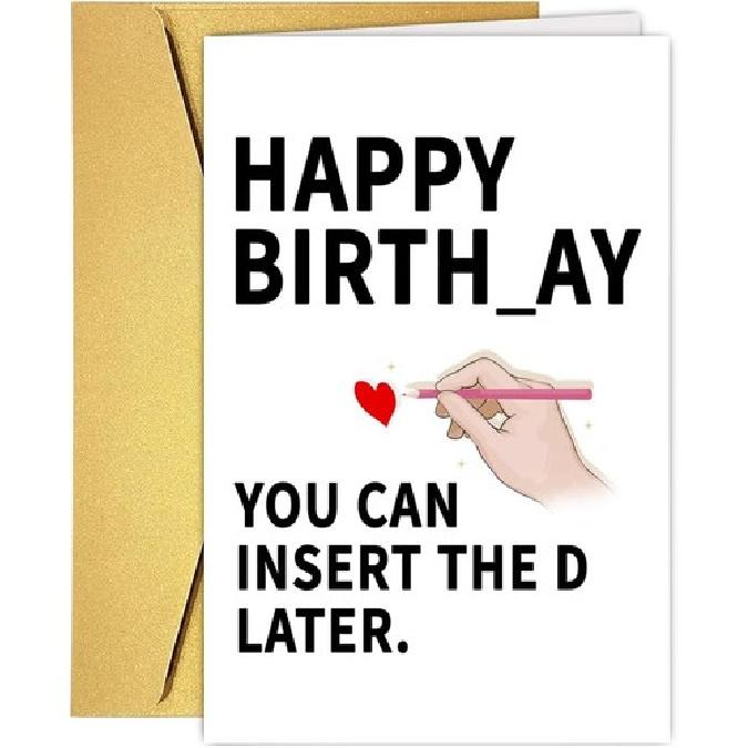 Funny Birthday Card, Sexy Birthday Card, Birthday Gift, Dirty Birthday Card, Rom