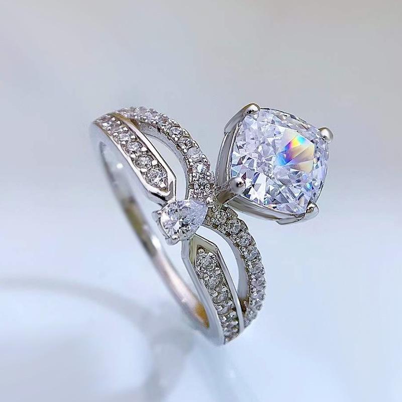 

Кольцо Luoxi Temple из стерлингового серебра 925 пробы с овальным синим сапфиром и цветочным дизайном Size 9 белый