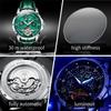 OLEVS brand multifunctional luminous starry sky flywheel fully automatic mechanical watch men's watch 6690