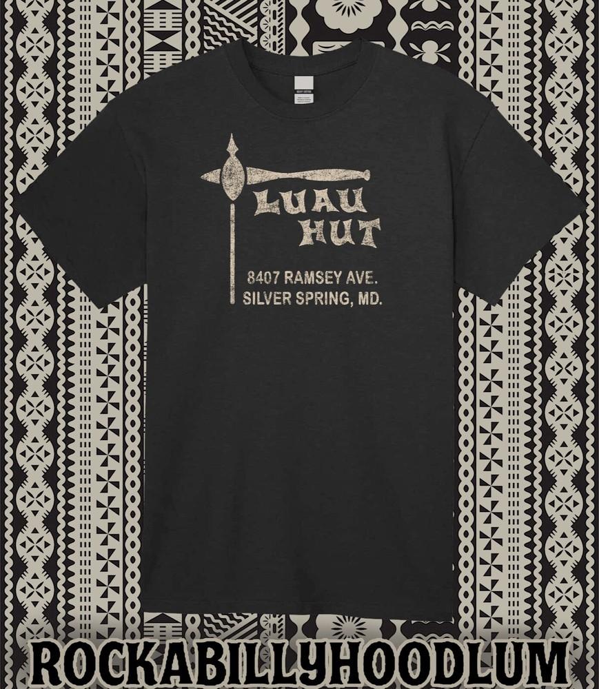 Retro Tiki Art Tee T Shirt Restaurant Bar Mug Luau Hut Silver Spring Maryland Unisex T-Shirt XL