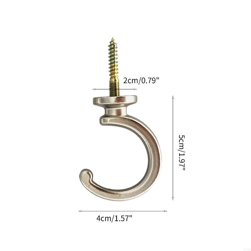 62KD 2Pcs Curtain Tieback Hooks Heavy Duty Metal Ball End Tie Back Hooks Curtain Hook