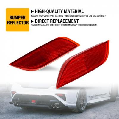 2PCS Red Rear Bumper Reflectors For Subaru Crosstrek Impreza WRX XV 2008-2017 EA