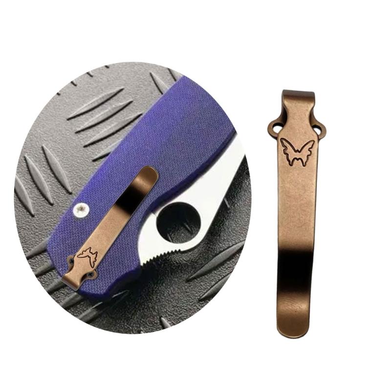 Efficiente Clip a Farfalla in Acciaio Inossidabile con Clip Posteriore per Tasca Deep Carry per Fissaggio Sicuro in Varie Applicazioni