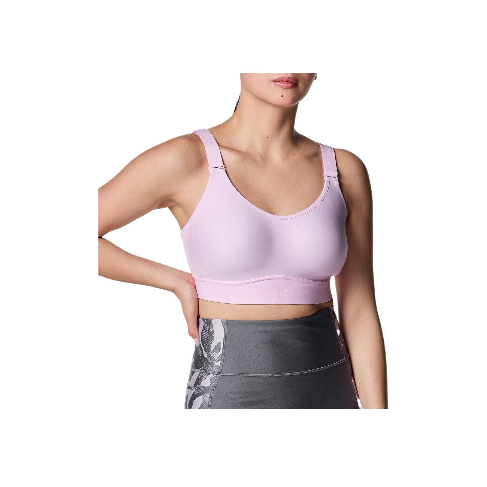 

Under Armour Infinity 2.0 Comfortable Skin-Friendly Fashion Soft Sports Bra Women underwear Pink 1384123-647 LA-C