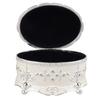 Vintage Jewelry Box Exquisite Elegant Alloy Antique Jewelry Organizer for Rings Earrings Necklaces