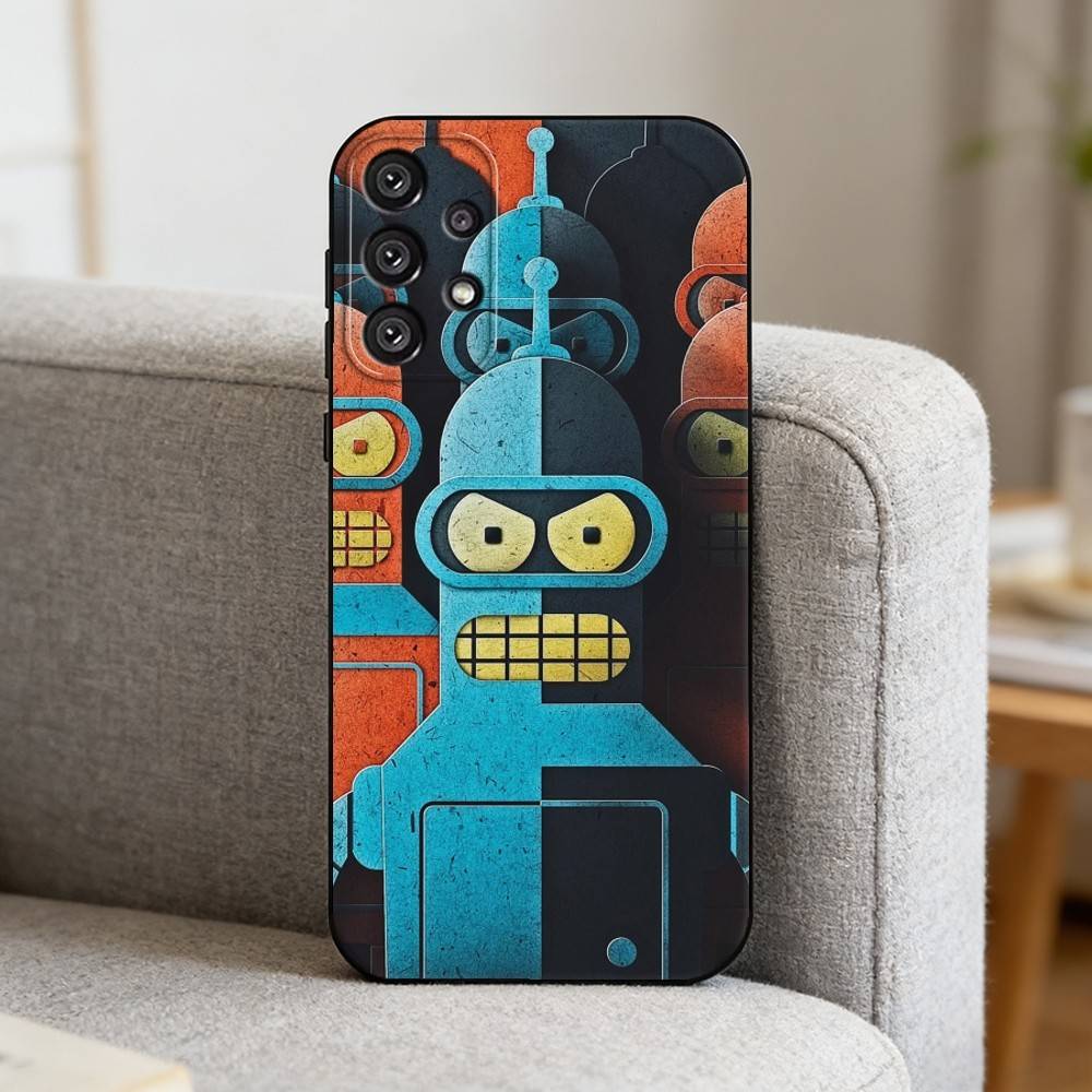 F-Futurama Funny B-Bender   Phone Case For Samsung S25,S24,S21,S22,S23,S30,Ultra,S20,Plus,Fe,Note,10,9,5G Black Cover