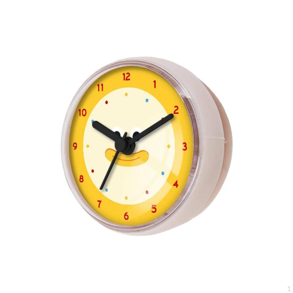 Cute Duck Clock Cartoon Design Waterproof Washroom FogResistant Home Decor for Kids, Bedroom