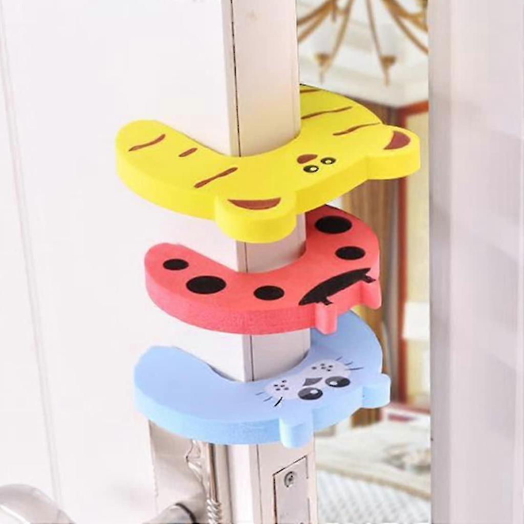 6pcs Anti-pinch Door Stopper, Baby Safety Door Stopper, Foam Door Stopper For Child Finger Protector Reduce Noise - RiRi