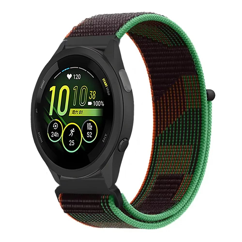 20mm 22mm Pletený nylonový smyčkový řemínek pro Garmin Forerunner 165 55 965 265 255 955 Venu 3 Náramek pro Garmin Active/Vivoactive 5