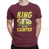 Camper Camping Crewneck Tshirts King Of The Camper  Camping Print Homme T Shirt Hipster Tops