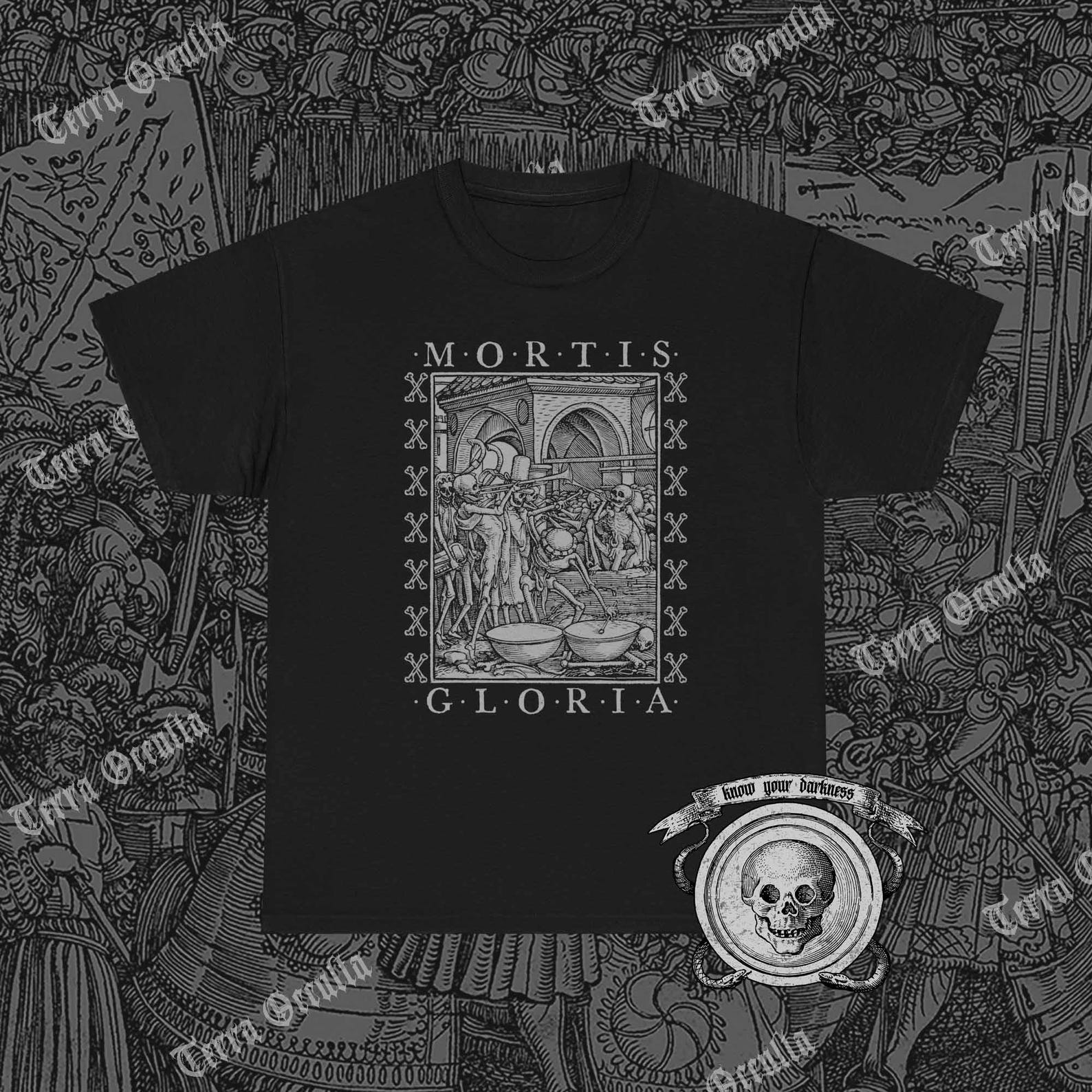 Mortis Gloria Shirt, Triumph Of Death, Memento Mori Shirt, Hans Holbein 3XL