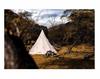 Tenda da campeggio doppia Pyramid Beige antivento per esterni