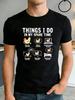 Funny Rooster Fan Men's T Shirt - 'What I Do In My Spare Time' Poultry Including Hens And Roosters - Lightweight And Breathable