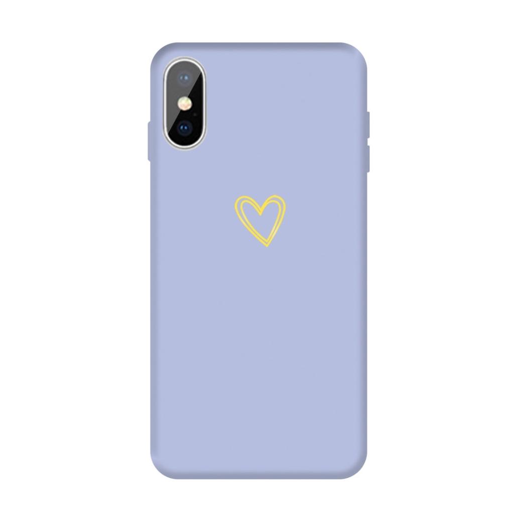 Cover Case Coque For Iphone Xs X Golden Love Heart Pattern Protective Phone Tpu Frosted Colored Light Purple Buy At A Low Prices On Joom E Commerce Platform