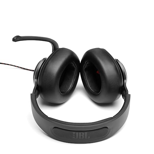 JBL QUANTUM 200 Gaming Headset, Lightweight Design, Over-Ear Headphones, Flip-Up Mic, DISCORD Certified, 3.5mm Audio Connection, PC Splitter Included