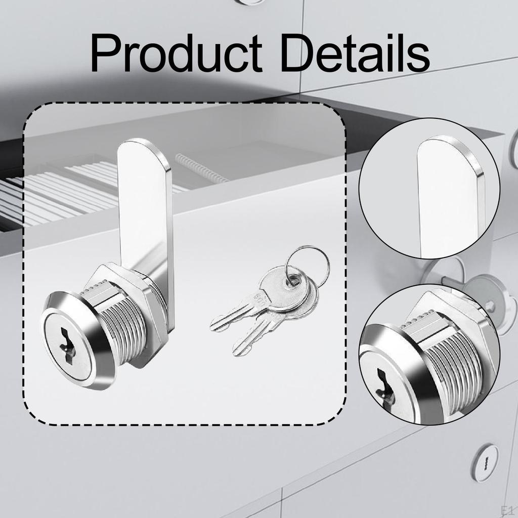 Cabinet Cam Lock Cylinder Drawers Furniture Files Keyed Hardware for Pickup Dresser
